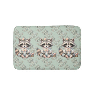Vintage DTagecore Raccoon Pastel Badrumsmatta