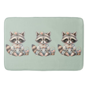 Vintage DTagecore Raccoon Pastel Badrumsmatta