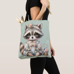 Vintage DTagecore Raccoon Pastel Tygkasse