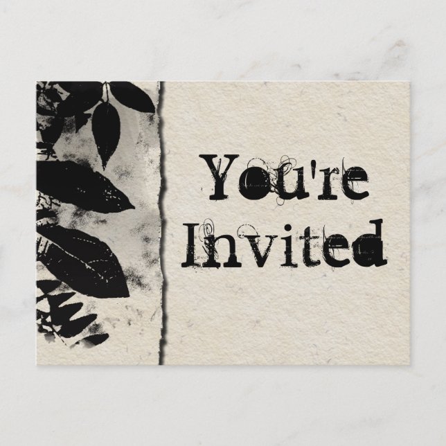 Vintage Du är inbjudna vykort (Framsida)