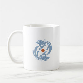 vintage dubbla-foenix kaffemugg