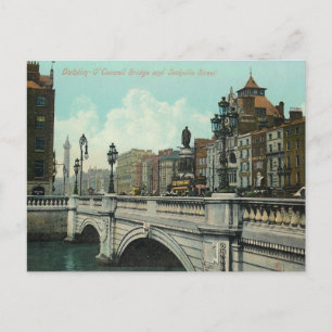 Vintage Dublin Bridge Vykort