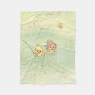 Vintage Duckies barnfilt Fleecefilt