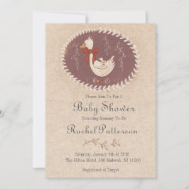 Vintage Duckling Inbjudningar