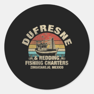 Vintage Dufresne and Redding FishCharters Runt Klistermärke