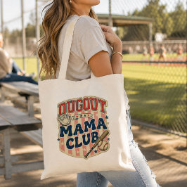 Vintage Dugout Mama Club Baseboll Mamma Canvas Tygkasse