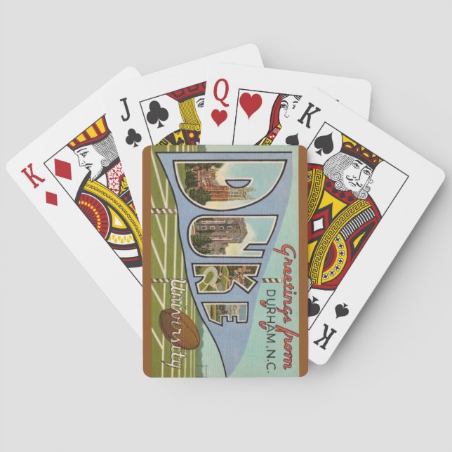 Vintage Duke U-spelkort Casinokort (Baksidan)