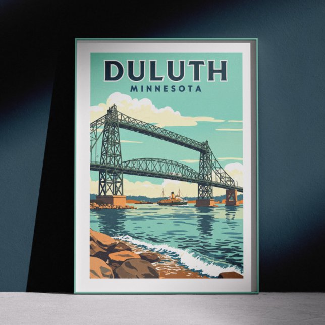 Vintage Duluth Minnesota Poster (Skapare uppladdad)