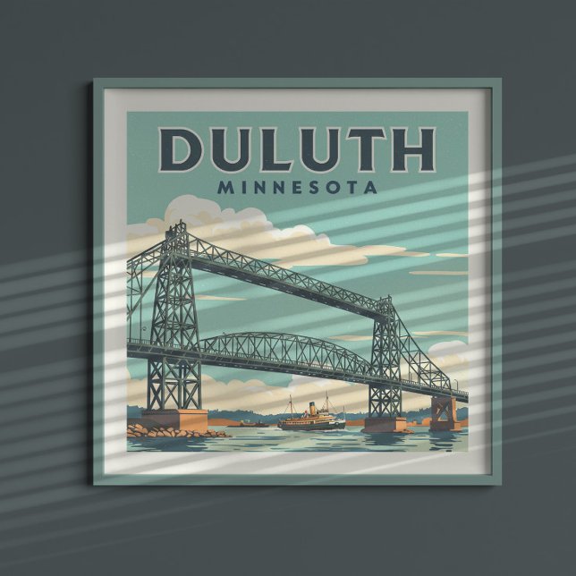 Vintage Duluth Minnesota Poster (Skapare uppladdad)