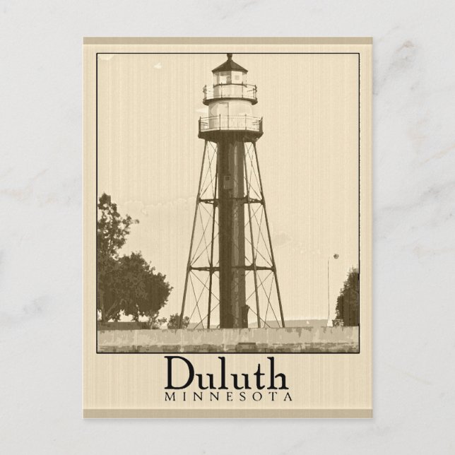 Vintage Duluth Minnesota vykort (Framsida)