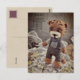 Vintage Dungarees Nalle Symbolism Citat Cute Vykort
