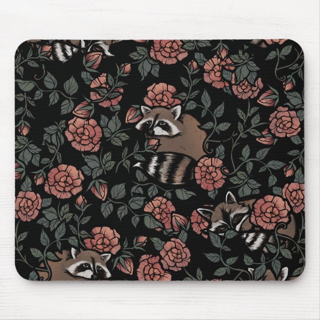 Vintage Dusty Ro Raccoons Musmatta (Framsidan)
