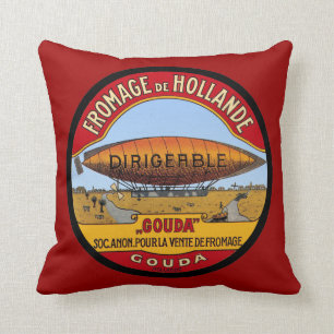 Vintage Dutch Gouda ad Dirigable Kudde