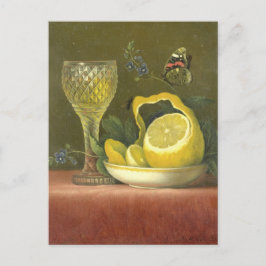 Vintage Dutch Lemon Drink still Life Vykort