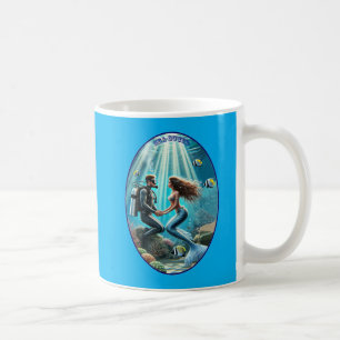 Vintage Dyka Diver med Sjöjungfru-URM Kaffemugg