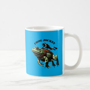 Vintage Dyka Diver Riding a Large Frog URM Kaffemugg