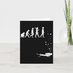 Vintage Dyka Evolution Funny Diver Gift Di Kort