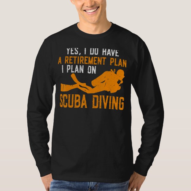 Vintage Dyka Funny Scuba Diver Freedivin T Shirt (Framsida)