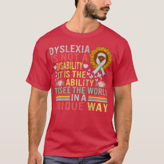 Vintage Dyslexia - medvetenhet om att kunna se vär T Shirt