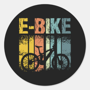 Vintage E-Bike Runt Klistermärke