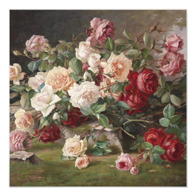 Vintage E. Hariel Ro still Life Fototryck (Framsidan)