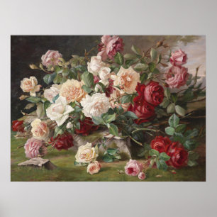 Vintage E. Hariel Ro still Life Poster