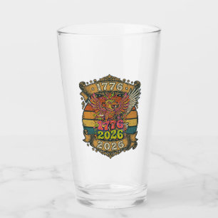 Vintage Eagle 1776 2026 Tröja Bubble Patriotisk Glaskopp