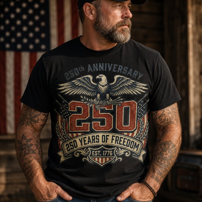 Vintage Eagle 250 år av frihet T Shirt (Skapare uppladdad)