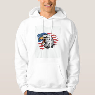 Vintage Eagle Flag Patriotisk Vector T-Shirt Desig Hoodie