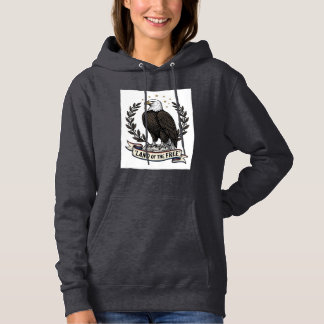 Vintage Eagle Land of the Free Patriotisk T-Shirt