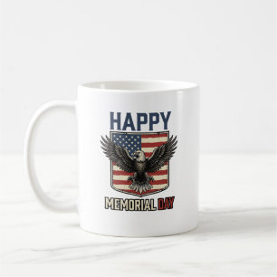 Vintage Eagle minnesdagen patriotisk t-shirt desig Kaffemugg
