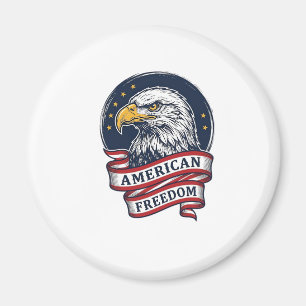 Vintage Eagle Patriotisk Band Vektor Tröja Design Magnet