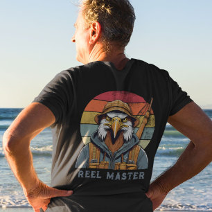 Vintage Eagle Pension-gåvor för fiskare Pappa T Shirt