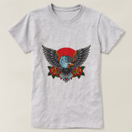 Vintage Eagle Tattoo Thned T-Shirt