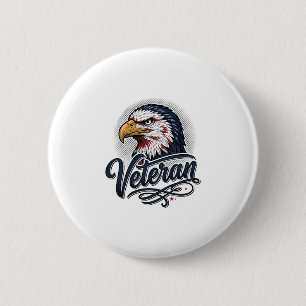 Vintage Eagle Veteran Patriotisk Shirt Design_1 Knapp