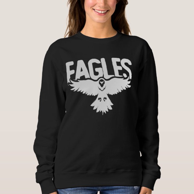 Vintage Eagles som flyger fågelinspirationstidning T Shirt (Framsida)