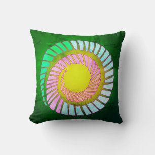 Vintage Earth Spiral Dekorativ kudde