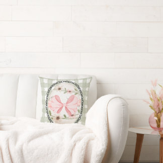 Vintage Easter Egg Bow Spring Kudde