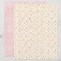 Vintage Easter Eggs Scrapbook Paper