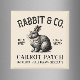 Vintage Easter Rabbit  Magnet
