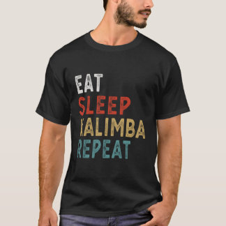 Vintage Eat Ssov Kalimba Repeat Funny Kalimba Pla T Shirt