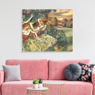 Vintage Edgar Degas Fyra dansare Balettkonst Canvastryck