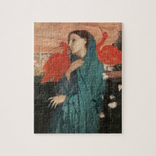 Vintage Edgar Degas Ung kvinna med Ibis Konst Pussel