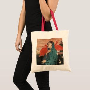 Vintage Edgar Degas Ung kvinna med Ibis Konst Tygkasse