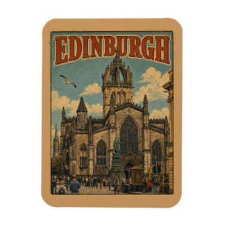 Vintage Edinburgh Skottland presentgåvor & souveni Magnet