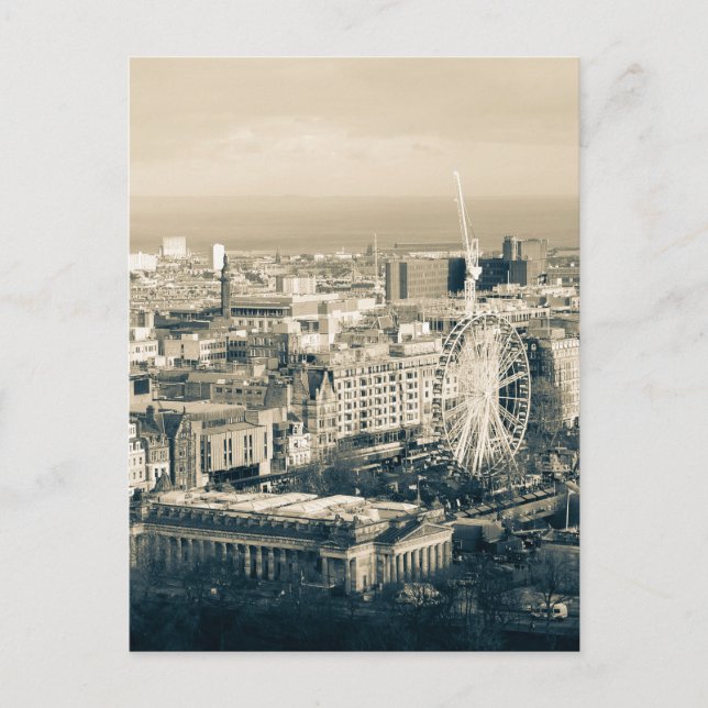 Vintage Edinburgh Vykort (Framsida)