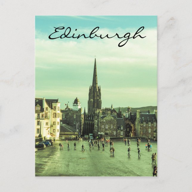 Vintage Edinburgh Vykort (Framsida)