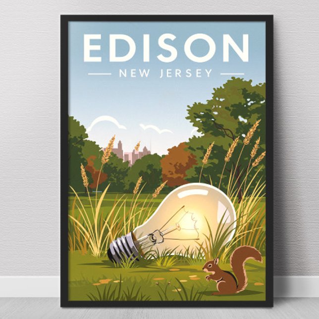 Vintage Edison New Jersey Poster (Skapare uppladdad)