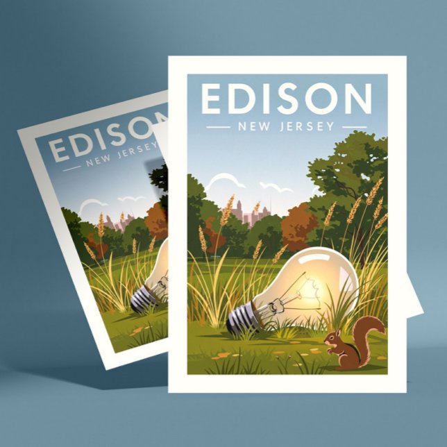 Vintage Edison New jersey Vykort (Skapare uppladdad)
