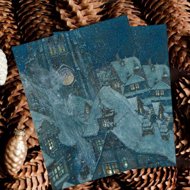 Vintage Edmund Dulac Snö Queen Vykort (Skapare uppladdad)